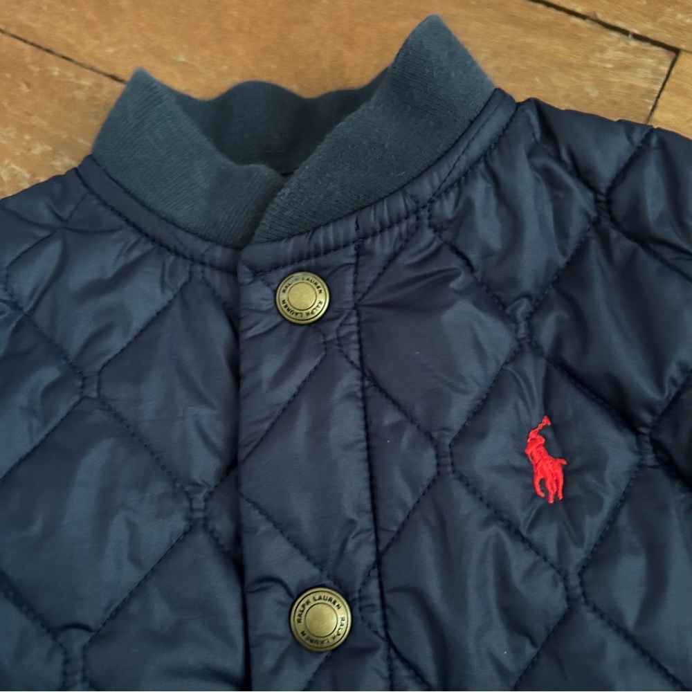 Ralph Lauren Quilted Barn Jacket Classic Navy - Picture 4 of 9